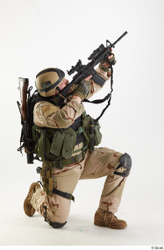 Weapons-Rifle Man White Army Athletic Studio photo references